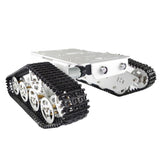 Maxbell 1 PCS T300 Aluminum Alloy Metal Robot Tracked Tank Chassis Platform Crawler 12V chipless motor + plastic track