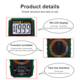 Max ANENG AN819C Digital Multimeter LCD AC/DC Ammeter Voltmeter Tester Green