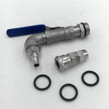 Max 90 Degree Ton Barrel Replacement Outlet Tap for Oil Water Outlet One-piece Valve - 90 Degrees (Quick Connection Type) Connected to PU Air Tube 12mm