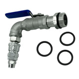 Max 90 Degree Ton Barrel Replacement Outlet Tap for Oil Water Outlet One-piece Valve - 90 Degrees (Quick Connection Type) Connected to PU Air Tube 12mm