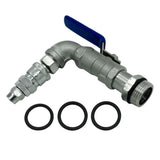 Max 90 Degree Ton Barrel Replacement Outlet Tap for Oil Water Outlet One-piece Valve - 90 Degrees (Quick Connection Type) Connected to PU Air Tube 12mm
