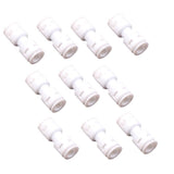 Max 10Pcs 1/4" Quick Connect RO Water Tube Ball Valve Connection Adapter Straight