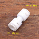 Max 10Pcs 1/4" Quick Connect RO Water Tube Ball Valve Connection Adapter Straight