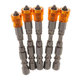 Max 5 in 1 Phillips Cross Screwdriver Bit Set Hex for Drill Screw Driver orange