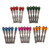 Max 5 in 1 Phillips Cross Screwdriver Bit Set Hex for Drill Screw Driver orange