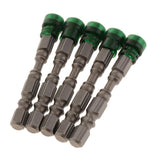 Max 5 in 1 Phillips Cross Screwdriver Bit Set Hex for Drill Screw Driver Green