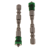 Max 5 in 1 Phillips Cross Screwdriver Bit Set Hex for Drill Screw Driver Green