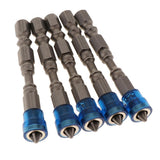 Max 5 in 1 Phillips Cross Screwdriver Bit Set Hex for Drill Screw Driver Blue