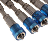 Max 5 in 1 Phillips Cross Screwdriver Bit Set Hex for Drill Screw Driver Blue