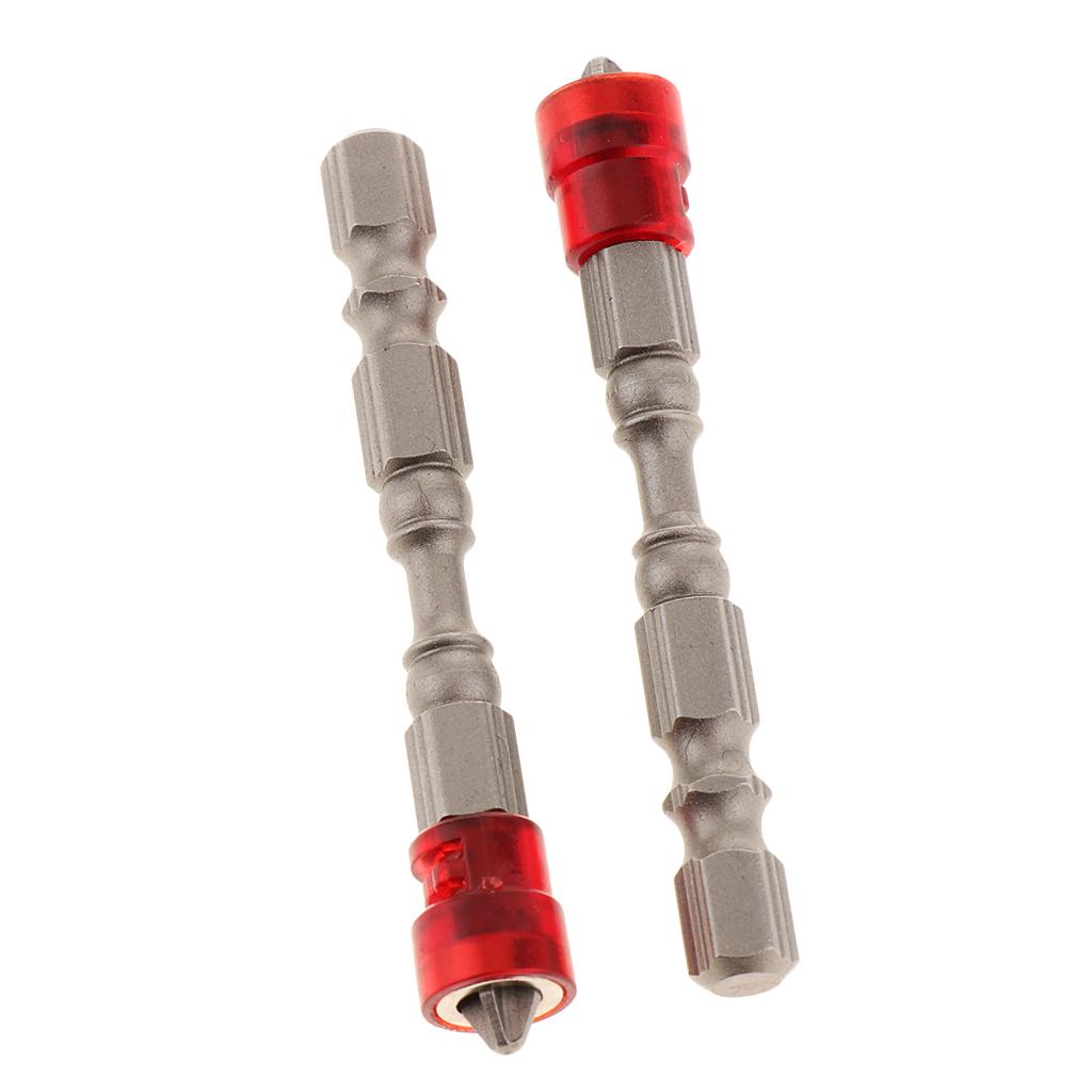 Max 5 in 1 Phillips Cross Screwdriver Bit Set Hex for Drill Screw Driver Red
