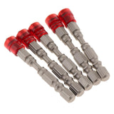 Max 5 in 1 Phillips Cross Screwdriver Bit Set Hex for Drill Screw Driver Red