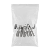 Max 6pcs 1/4 Inch Hard High Speed Steel Rotary File Burr Drill Bits