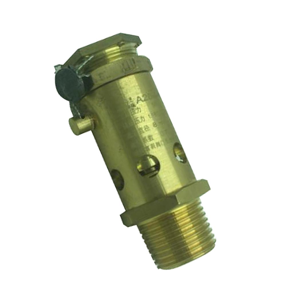 Max Safety Relief Valve Full Copper Spring Pressure Relief Valve 1.0-1.3MPa DN15