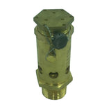 Max Safety Relief Valve Full Copper Spring Pressure Relief Valve 1.0-1.3MPa DN15