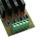 Max Solid State Relay Module Driver Board High Level Trigger 4 Channel 12V