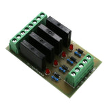 Max Solid State Relay Module Driver Board High Level Trigger 4 Channel 12V