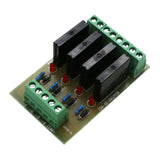 Max Solid State Relay Module Driver Board High Level Trigger 4 Channel 24V