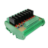 Max Solid State Relay Module Driver Board High Level Trigger 8 CH w/ Base 24V