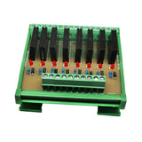Max Solid State Relay Module Driver Board High Level Trigger 8 CH w/ Base 24V