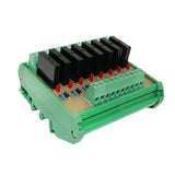 Max Solid State Relay Module Driver Board High Level Trigger 8 CH w/ Base 24V