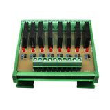 Max Solid State Relay Module Driver Board High Level Trigger 8 CH w/ Base 24V