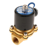 Maxbell DN15 1/2" Normally Closed Electric Solenoid Valve for Water Air Oil DC 12V