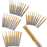 Maxbell 10 Pcs Carbide End Mill Bits Set Milling Cutter Engraving Tool 1.5-3.175mm