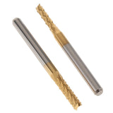 Maxbell 10 Pcs Carbide End Mill Bits Set Milling Cutter Engraving Tool 1.5-3.175mm