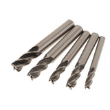 Maxbell 10 Pieces End Mill High Speed Steel HSS Straight Shank Square Nose 2-10mm