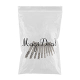Maxbell 10 Pieces End Mill High Speed Steel HSS Straight Shank Square Nose 2-10mm