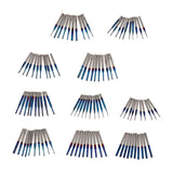 Maxbell 10PCS/Set 1/8 Inch Shank PCB CNC Drill Bits End Mill Engraving 0.8-3.175mm