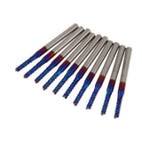 Maxbell 10PCS/Set 1/8 Inch Shank PCB CNC Drill Bits End Mill Engraving 2.5mm