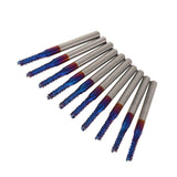 Maxbell 10PCS/Set 1/8 Inch Shank PCB CNC Drill Bits End Mill Engraving 2.5mm