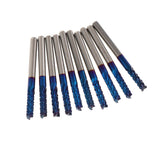 Maxbell 10PCS/Set 1/8 Inch Shank PCB CNC Drill Bits End Mill Engraving 3.175mm