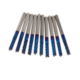 Maxbell 10PCS/Set 1/8 Inch Shank PCB CNC Drill Bits End Mill Engraving 3.175mm