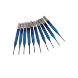 Maxbell 10PCS/Set 1/8 Inch Shank PCB CNC Drill Bits End Mill Engraving 0.8mm