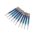 Maxbell 10PCS/Set 1/8 Inch Shank PCB CNC Drill Bits End Mill Engraving 0.8mm