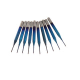 Maxbell 10PCS/Set 1/8 Inch Shank PCB CNC Drill Bits End Mill Engraving 0.8mm