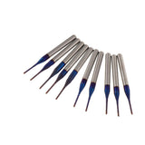 Maxbell 10PCS/Set 1/8 Inch Shank PCB CNC Drill Bits End Mill Engraving 1.0mm