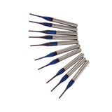 Maxbell 10PCS/Set 1/8 Inch Shank PCB CNC Drill Bits End Mill Engraving 1.0mm