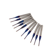 Maxbell 10PCS/Set 1/8 Inch Shank PCB CNC Drill Bits End Mill Engraving 1.0mm