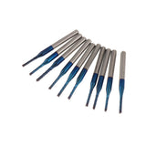 Maxbell 10PCS/Set 1/8 Inch Shank PCB CNC Drill Bits End Mill Engraving 1.5mm