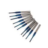 Maxbell 10PCS/Set 1/8 Inch Shank PCB CNC Drill Bits End Mill Engraving 1.5mm