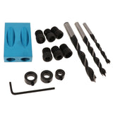Maxbell 15 Degree Oblique Hole Positioner Woodwork Guide Locator Set 14