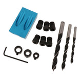 Maxbell 15 Degree Oblique Hole Positioner Woodwork Guide Locator Set 14