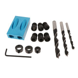 Maxbell 15 Degree Oblique Hole Positioner Woodwork Guide Locator Set 14