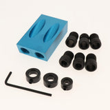 Maxbell 15 Degree Oblique Hole Positioner Woodwork Guide Locator Set 14