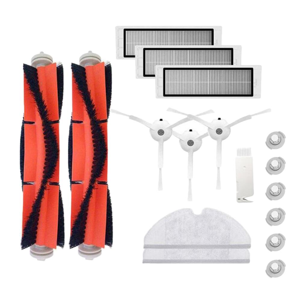 Maxbell 17PCS for Xiaomi Vacuum Cleaner Gen 2 Roborock S50 Sweeper Replacement Parts