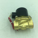 Maxbell DC24V/AC220V 1/2'' Brass Electric Solenoid Valve Water Air Gas Normal Closed DC24V