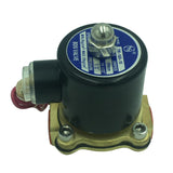 Maxbell DC24V/AC220V 1/2'' Brass Electric Solenoid Valve Water Air Gas Normal Closed DC24V